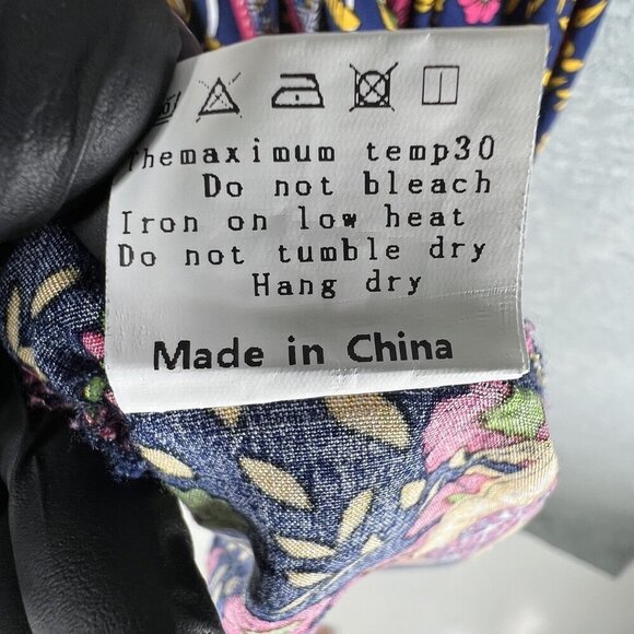 Hehull Womens 2X Floral Maxi Crochet Halter Dress Pockets Bohemian Bloomcore - Picture 14 of 16